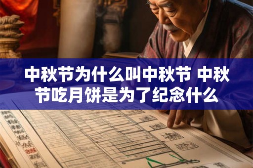 中秋节为什么叫中秋节 中秋节吃月饼是为了纪念什么