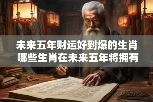 未来五年财运好到爆的生肖 哪些生肖在未来五年将拥有极佳的财运