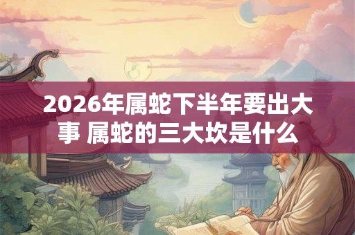 2026年属蛇下半年要出大事 属蛇的三大坎是什么