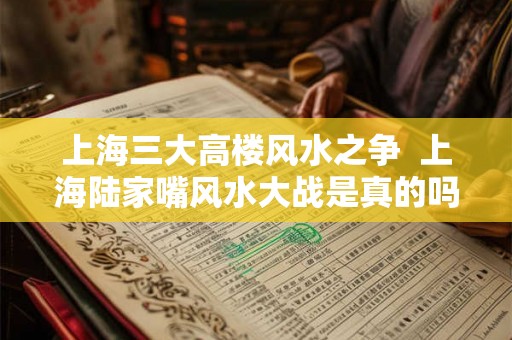 上海三大高楼风水之争  上海陆家嘴风水大战是真的吗