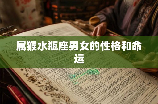 属猴水瓶座男女的性格和命运