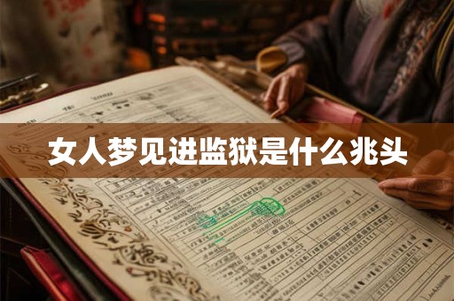 女人梦见进监狱是什么兆头