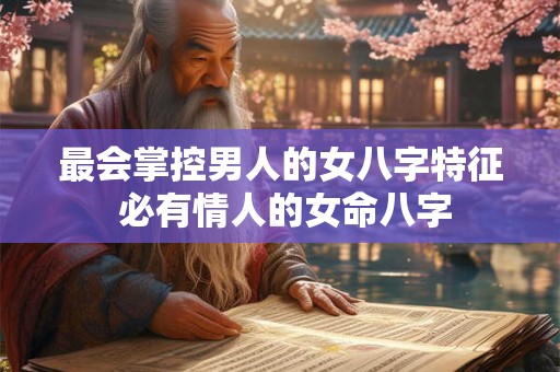 最会掌控男人的女八字特征 必有情人的女命八字