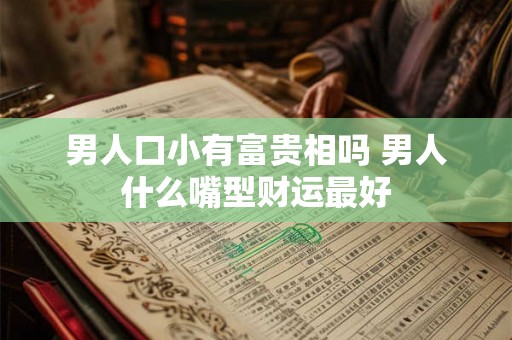 男人口小有富贵相吗 男人什么嘴型财运最好