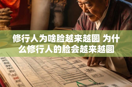 修行人为啥脸越来越圆 为什么修行人的脸会越来越圆