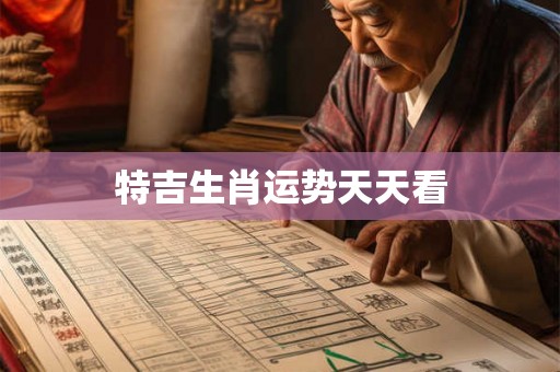 特吉生肖运势天天看