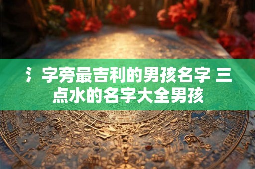 氵字旁最吉利的男孩名字 三点水的名字大全男孩 氵字旁最吉利的男孩名字 三点水的名字大全男孩