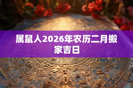 属鼠人2026年农历二月搬家吉日