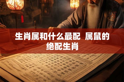 生肖属和什么最配 属鼠的绝配生肖 生肖属和什么最配 属鼠的绝配生肖