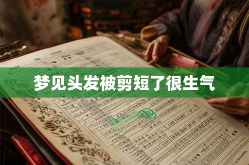 梦见头发被剪短了很生气