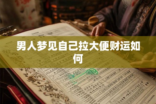 男人梦见自己拉大便财运如何