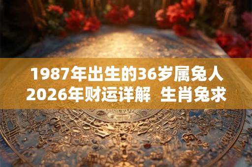 1987年出生的36岁属兔人2026年财运详解 生肖兔求财方位 1987年出生的36岁属兔人2026年财运详解 生肖兔求财方位