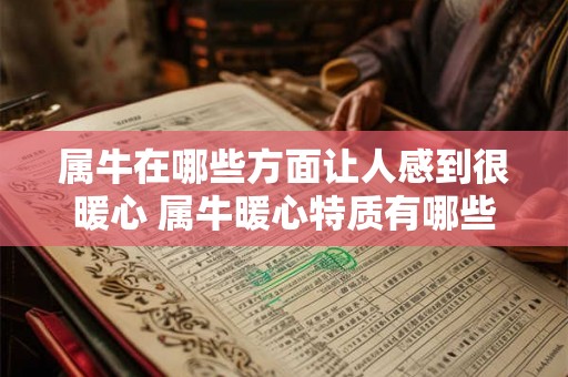 属牛在哪些方面让人感到很暖心 属牛暖心特质有哪些