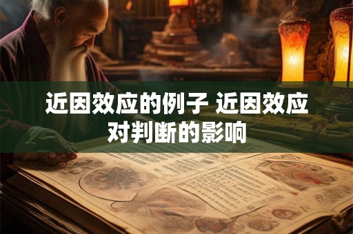 近因效应的例子 近因效应对判断的影响 近因效应的例子 近因效应对判断的影响