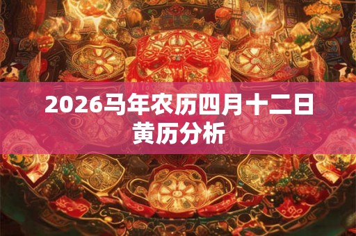 2026马年农历四月十二日黄历分析