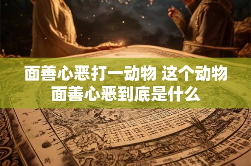 面善心恶打一动物 这个动物面善心恶到底是什么 面善心恶打一动物 这个动物面善心恶到底是什么