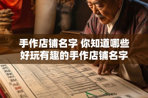 手作店铺名字 你知道哪些好玩有趣的手作店铺名字