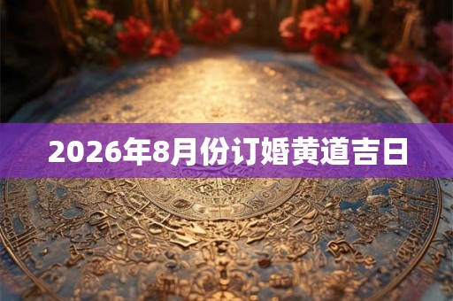 2026年8月份订婚黄道吉日