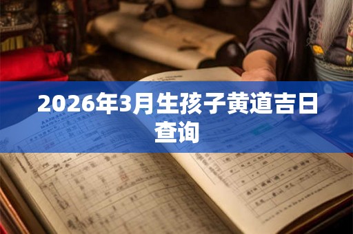 2026年3月生孩子黄道吉日查询