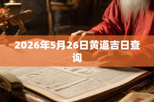 2026年5月26日黄道吉日查询