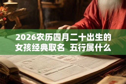 2026农历四月二十出生的女孩经典取名  五行属什么