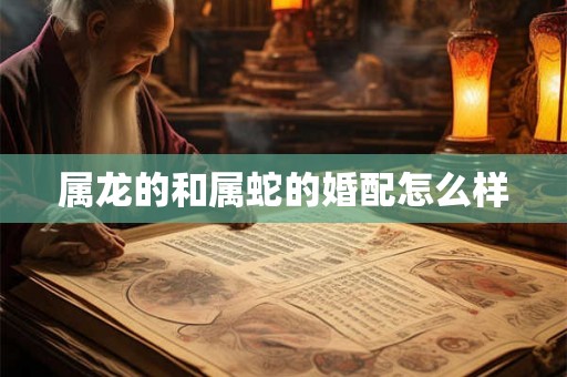属龙的和属蛇的婚配怎么样