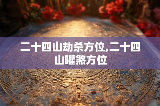 二十四山劫杀方位,二十四山曜煞方位 二十四山劫杀方位,二十四山曜煞方位