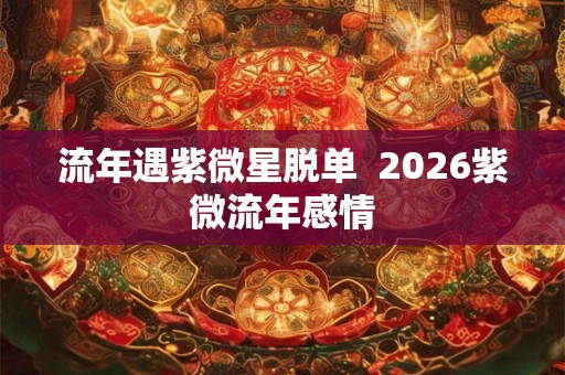 流年遇紫微星脱单 2026紫微流年感情 流年遇紫微星脱单 2026紫微流年感情