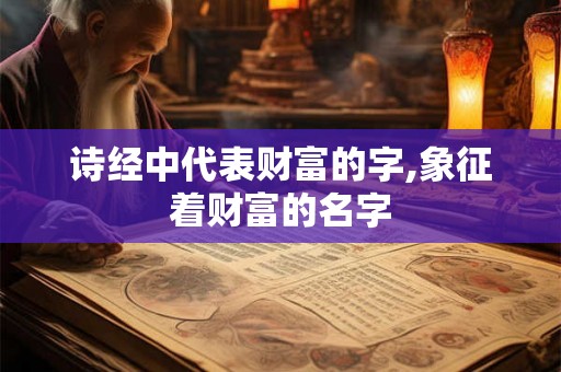 诗经中代表财富的字,象征着财富的名字
