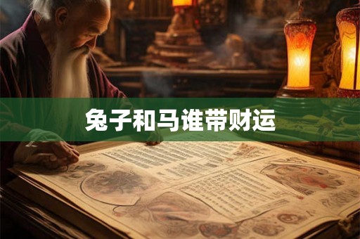兔子和马谁带财运