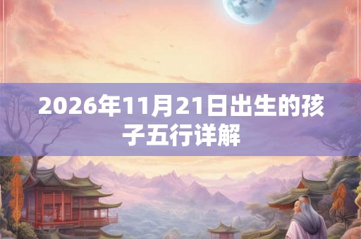 2026年11月21日出生的孩子五行详解