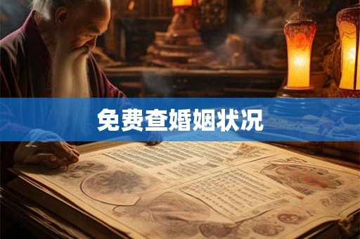 免费查婚姻状况