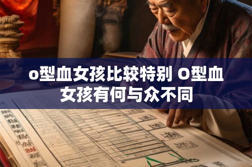 o型血女孩比较特别 O型血女孩有何与众不同