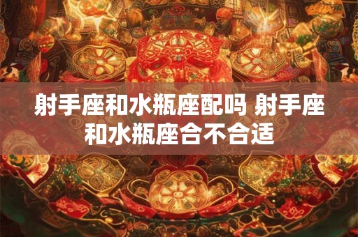 射手座和水瓶座配吗 射手座和水瓶座合不合适