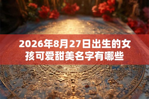 2026年8月27日出生的女孩可爱甜美名字有哪些