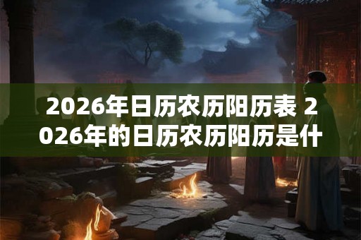 2026年日历农历阳历表 2026年的日历农历阳历是什么 2026年日历农历阳历表 2026年的日历农历阳历是什么