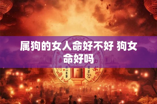 属狗的女人命好不好 狗女命好吗 属狗的女人命好不好 狗女命好吗