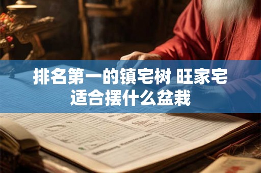 排名第一的镇宅树 旺家宅适合摆什么盆栽
