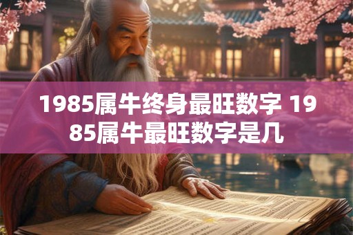 1985属牛终身最旺数字 1985属牛最旺数字是几