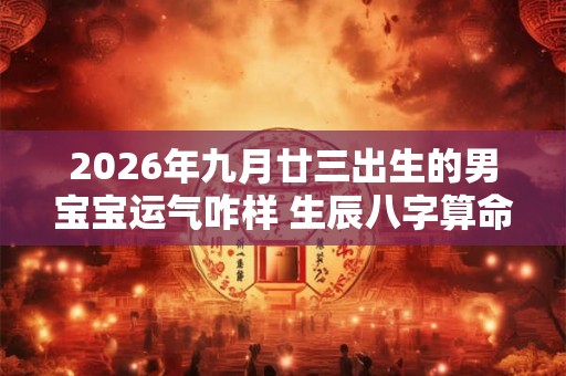 2026年九月廿三出生的男宝宝运气咋样 生辰八字算命