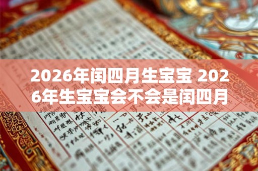 2026年闰四月生宝宝 2026年生宝宝会不会是闰四月