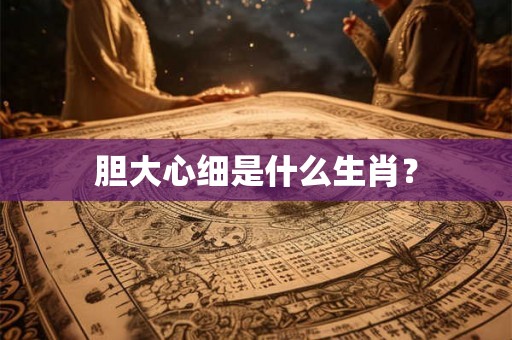 胆大心细是什么生肖？