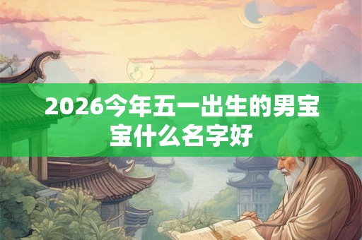 2026今年五一出生的男宝宝什么名字好