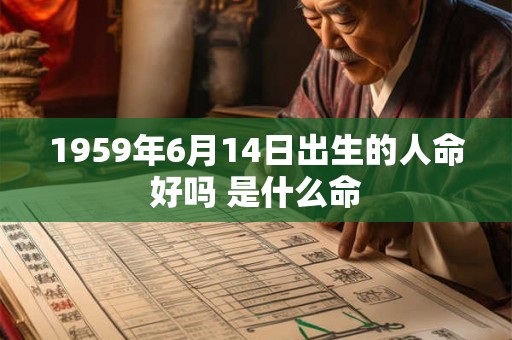 1959年6月14日出生的人命好吗 是什么命 1959年6月14日出生的人命好吗 是什么命