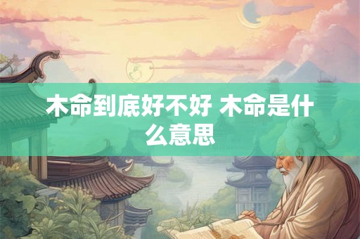 木命到底好不好 木命是什么意思