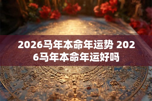 2026马年本命年运势 2026马年本命年运好吗