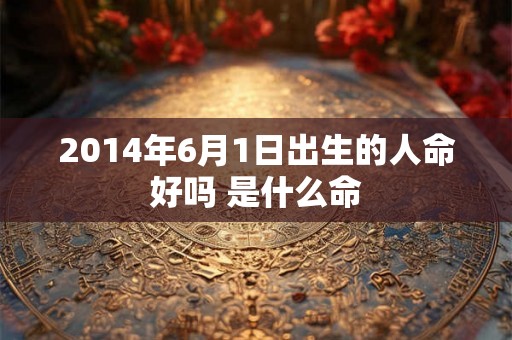 2014年6月1日出生的人命好吗 是什么命