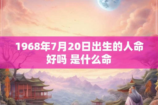 1968年7月20日出生的人命好吗 是什么命 1968年7月20日出生的人命好吗 是什么命