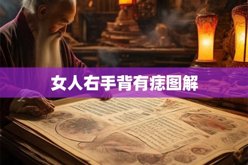 女人右手背有痣图解
