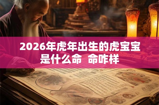 2026年虎年出生的虎宝宝是什么命  命咋样